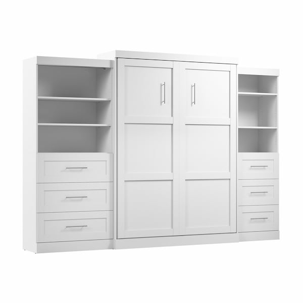 Wall Queen Bed Kit, Pur, White, 126"
